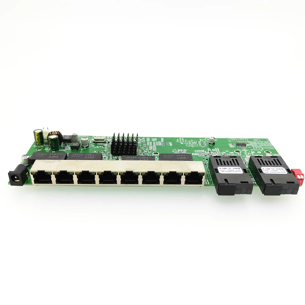 Обратное POE питание VLAN Model10/100/1000M Gigabit Ethernet коммутатор волоконно оптический