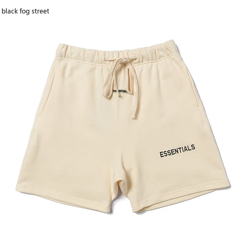 

2021 black fog street ESSENTIALS SHORTS hip hop brand fashion mens designer clothing men clothing black grey sweat harem shorts