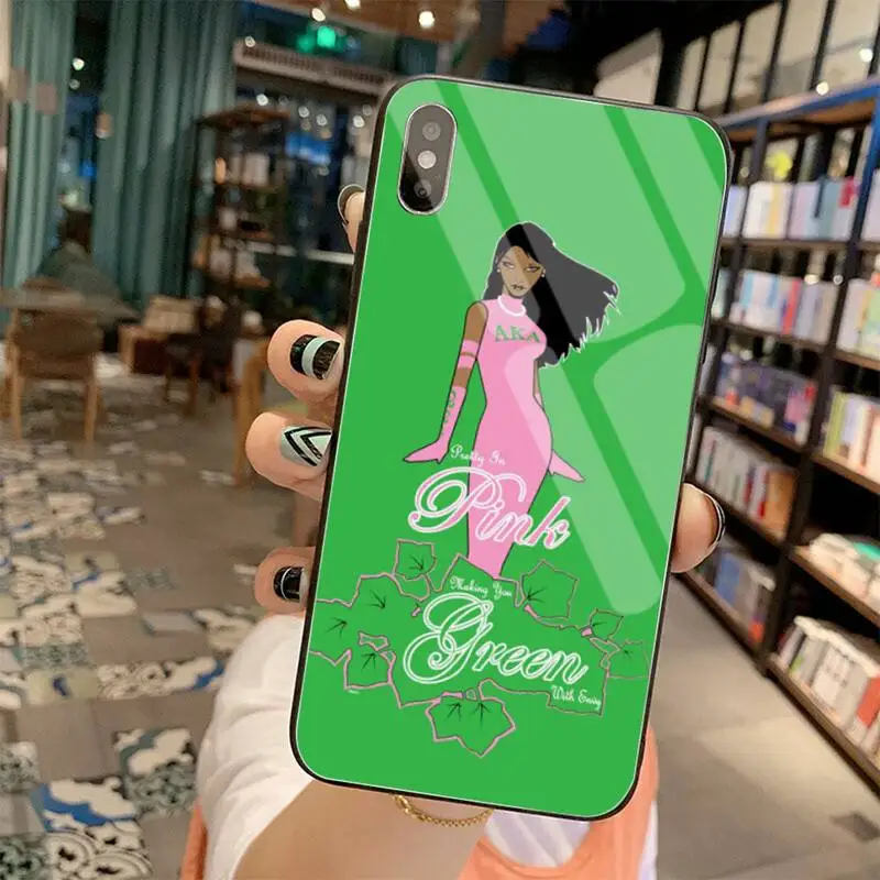 YJZFDYRM AKA богиня Альфа Kappa чехол для телефона из закаленного стекла iPhone 11 Pro XR XS MAX 8X7 6S