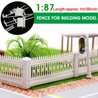lbla 187 scale model train truck railway building fence wall ho z scale 110cm diy building sand table model detachable kids toy