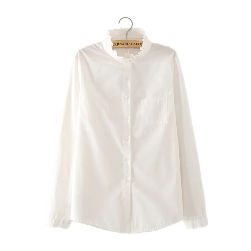

2020 Korean-style Spring and Autumn New Style Base Shirt Versatile Slimming Fashion Women's Long Sleeve Shirt Female Students To
