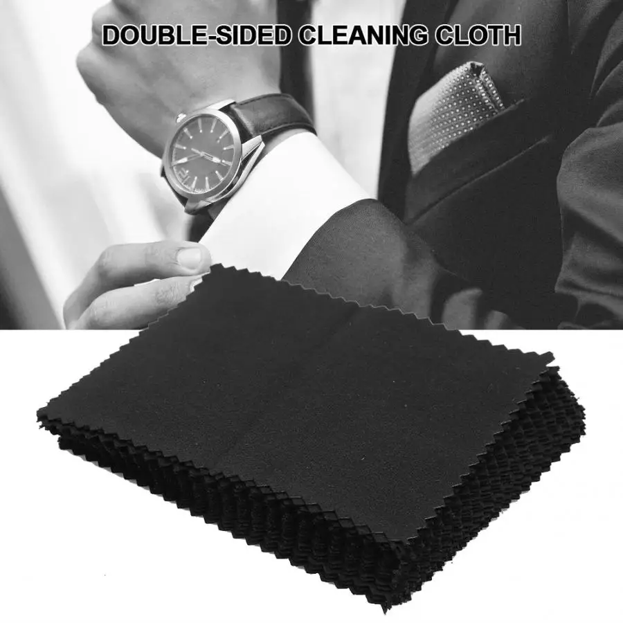 20pcs High Quality Double-Sided Watch Cleaning Polishing Cloth Cleaner Tool Repair for Watchmaker | Наручные часы