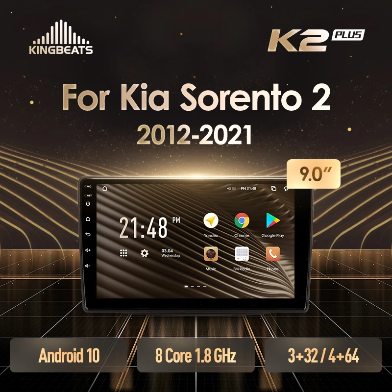 KingBeats штатное головное устройство For Kia Sorento 2 II XM 2012 - 2021 GPS Android автомагнитола на