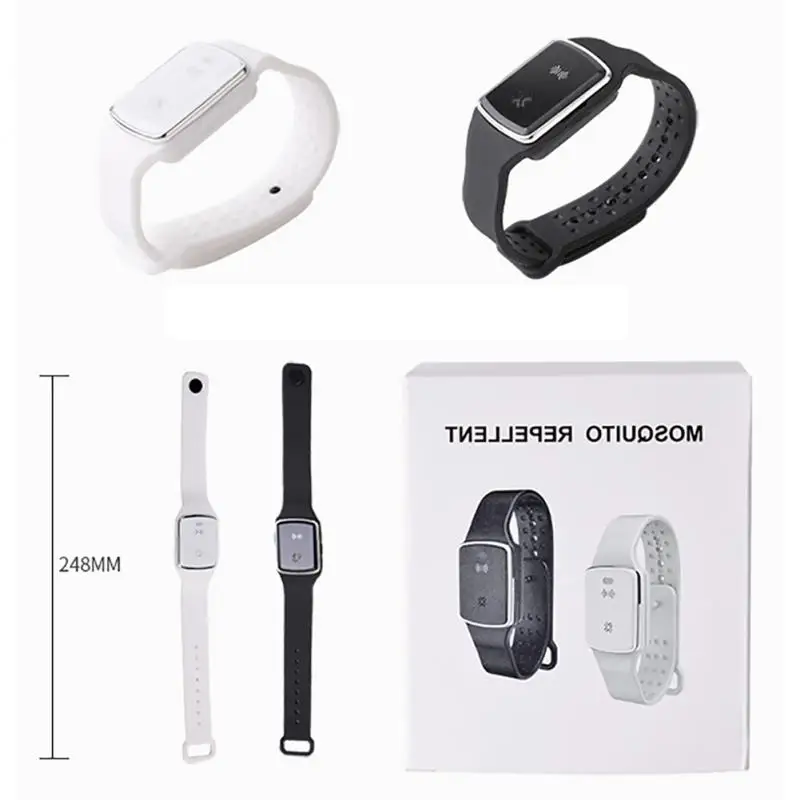 

Ultrasonic Mosquito Repellent Bracelet Waterproof Pest Insect Bugs Outdoor Kids Anti Mosquito Insect Wrist Bracelet Wristband