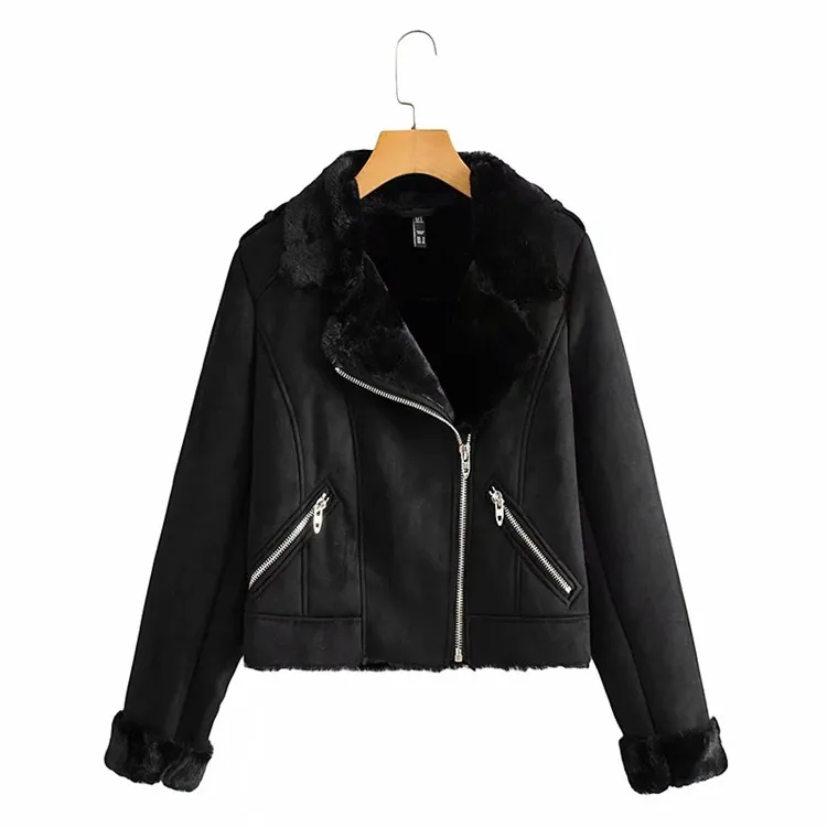 

2021 feminino korean abrigos mujer Lamb wool jacket winter women trend fur jacket za người phụ nữ áo khoác