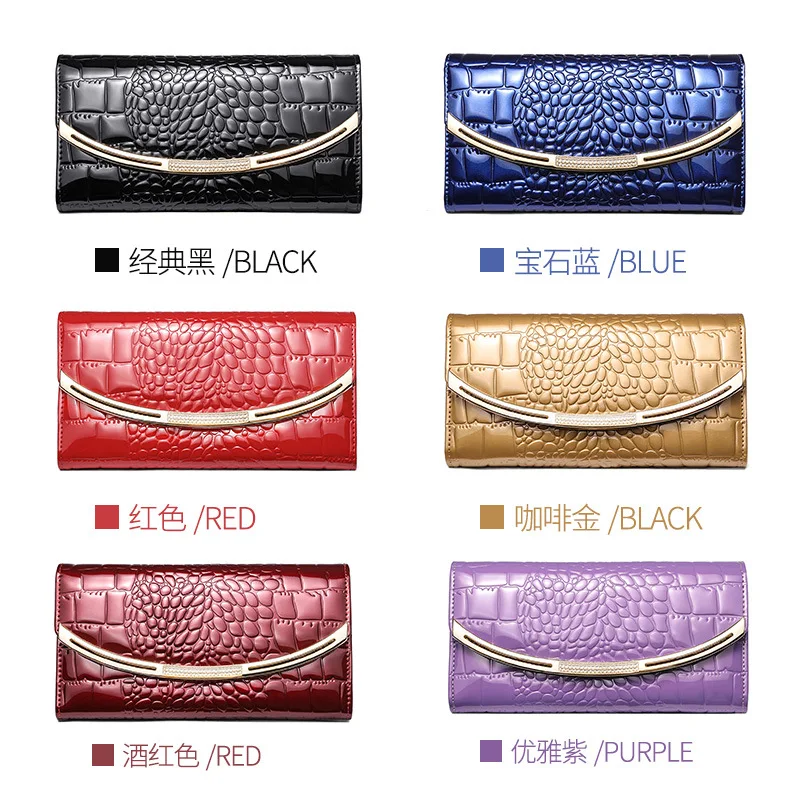 Подарочный вместительный Женский кошелек из натуральной кожи с монетницей