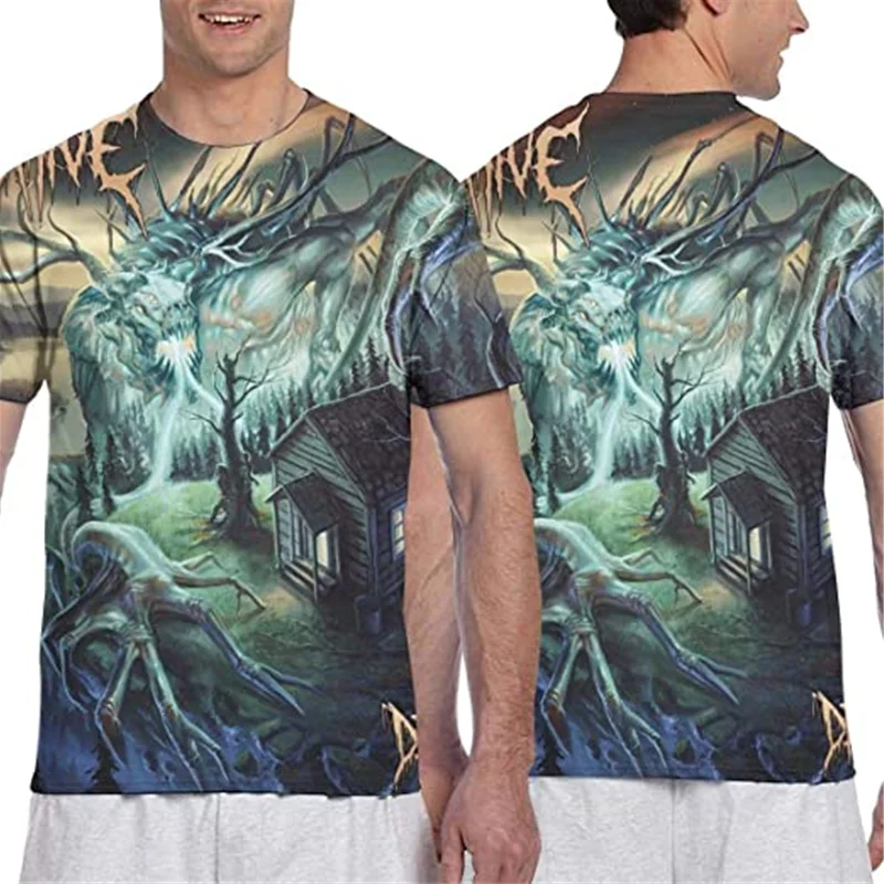 

MMens Musical Double Full Printed Tee retro t shirt harajuku