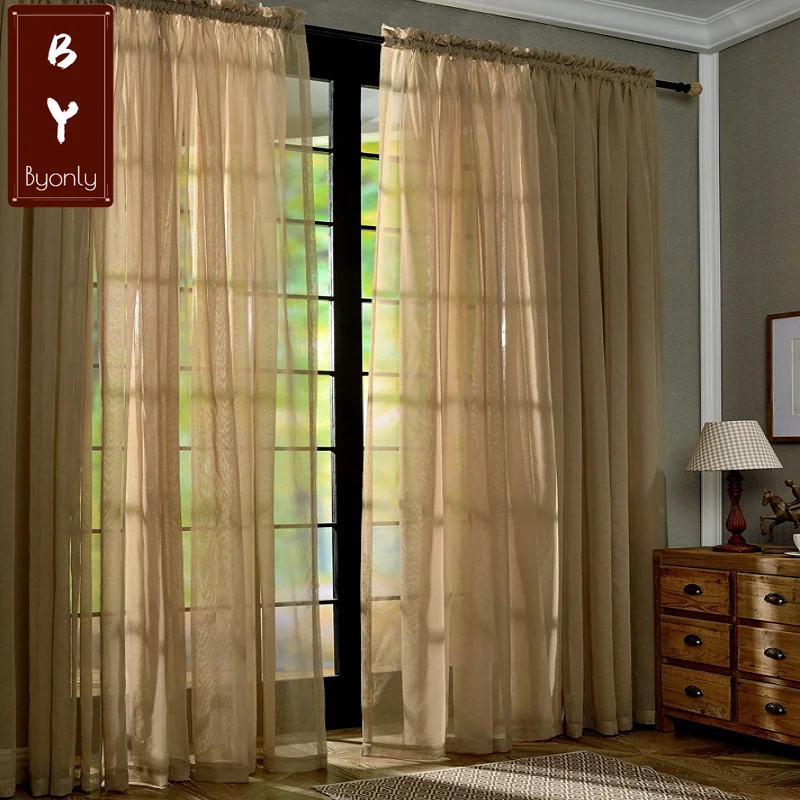 

Nordic Curtains for Living Dining Room Bedroom Windows Backdrop Simplicity Encryption Doris Finished Tulle Curtain