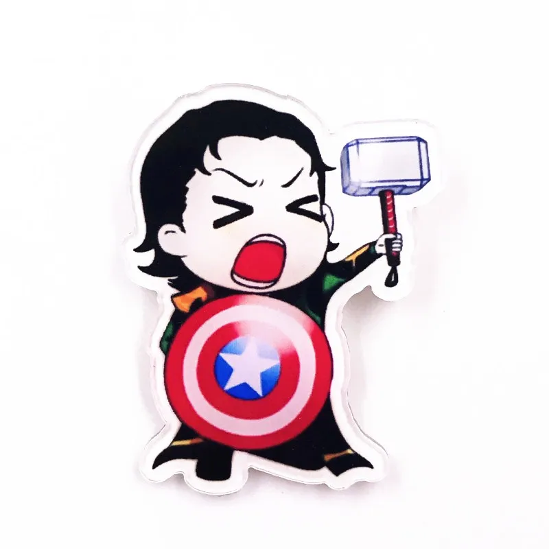 Темно-синий 1 шт. красивое платье прохладное лето девушка чудо-Женщины Marvel значки брошь «Мститель» булавки Diy одежда рюкзак сумки аксессуары детский подарок - Цвет: Темно-синий