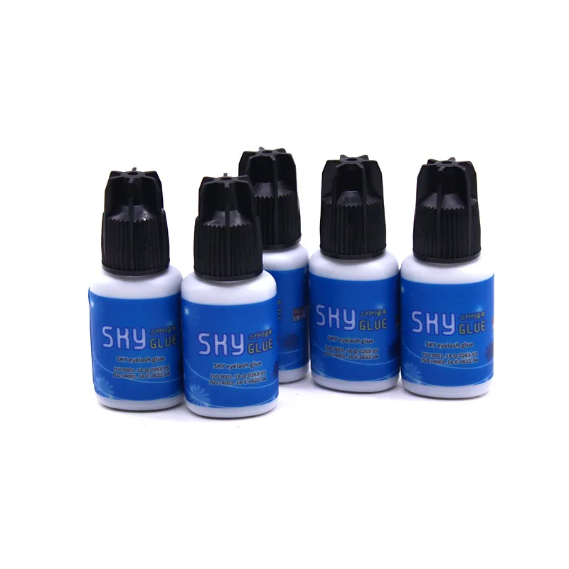 Аксессуары для наращивания ресниц 1 бутылка Корея оригинал SKY Plus 5 мл черная