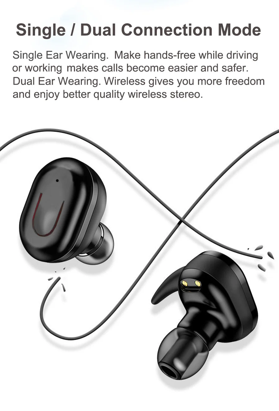 X26 TWS беспроводные наушники стерео Спортивные Bluetooth для мобильных телефонов