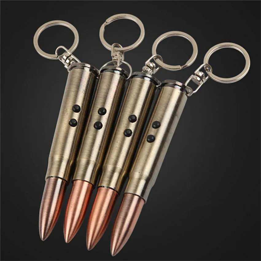 

1PC Portable Bullet Shaped Defense Tactical Pen 4 in 1 Flashlight Self Defense Pen Outdoor Laser Keychain Ballpoint Defense Pen