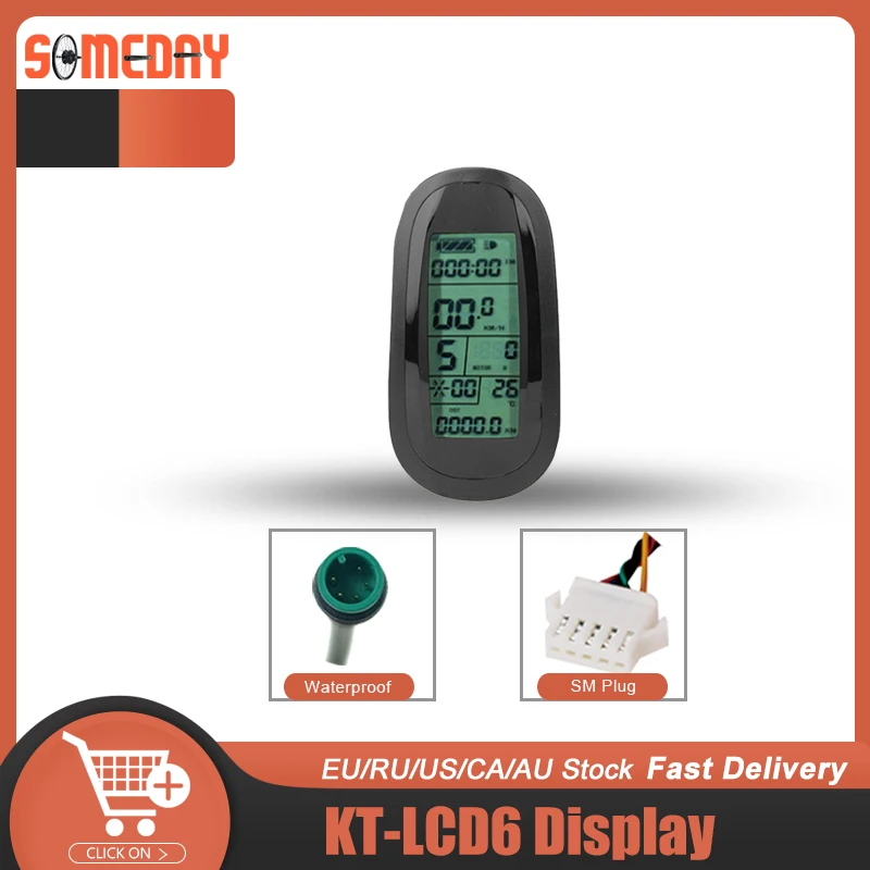 Когда-нибудь ЖК-дисплей 6 KT 24 в 36 48 В для электровелосипеда KunTeng LCD компьютера