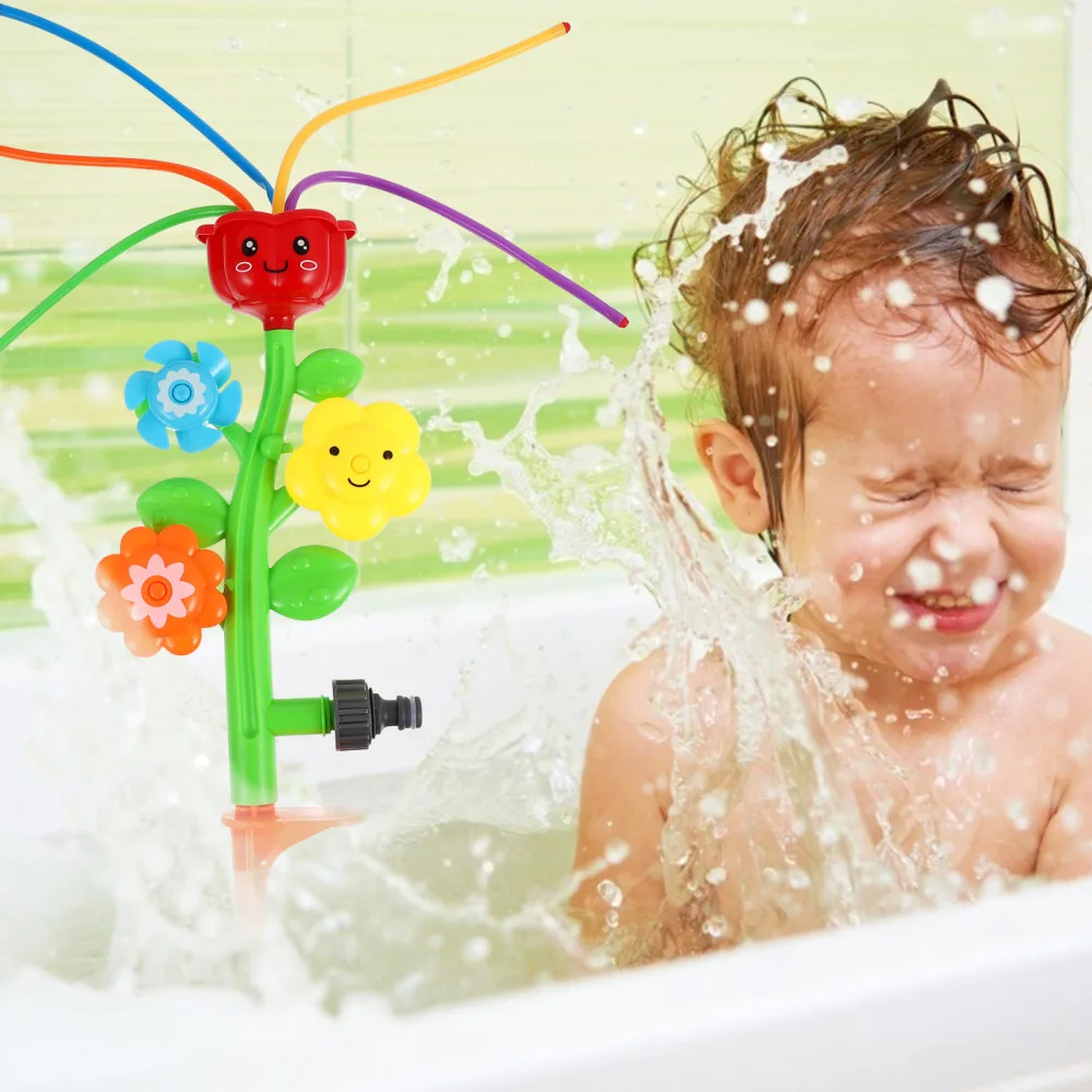 

1pc Flower Shaped Baby Water Spray Bathing Playthings Bathroom Sprinkler