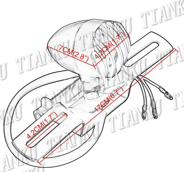 Универсальный металлический кронштейн для номерного знака Yamaha VStar 400 650 1100 1300 Virago