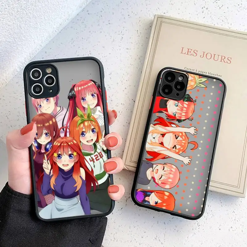 

The Quintessential Quintuplets anime Phone Case matte transparent For iphone 7 8 11 12 plus mini x xs xr pro max cover