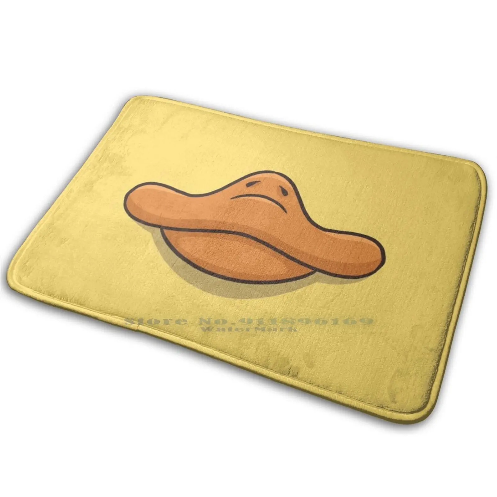 Симпатичный мультяшный Забавный коврик для лица из утки на ферме нескользящий