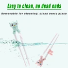 1 пара детских хлопковых колготок, Детская силиконовая палочки дозирующая детская ложка для белье с мультяшным изображением палочки дозирующая детская ложка для многоразовый учебные палочки для еды милый набор детской посуды