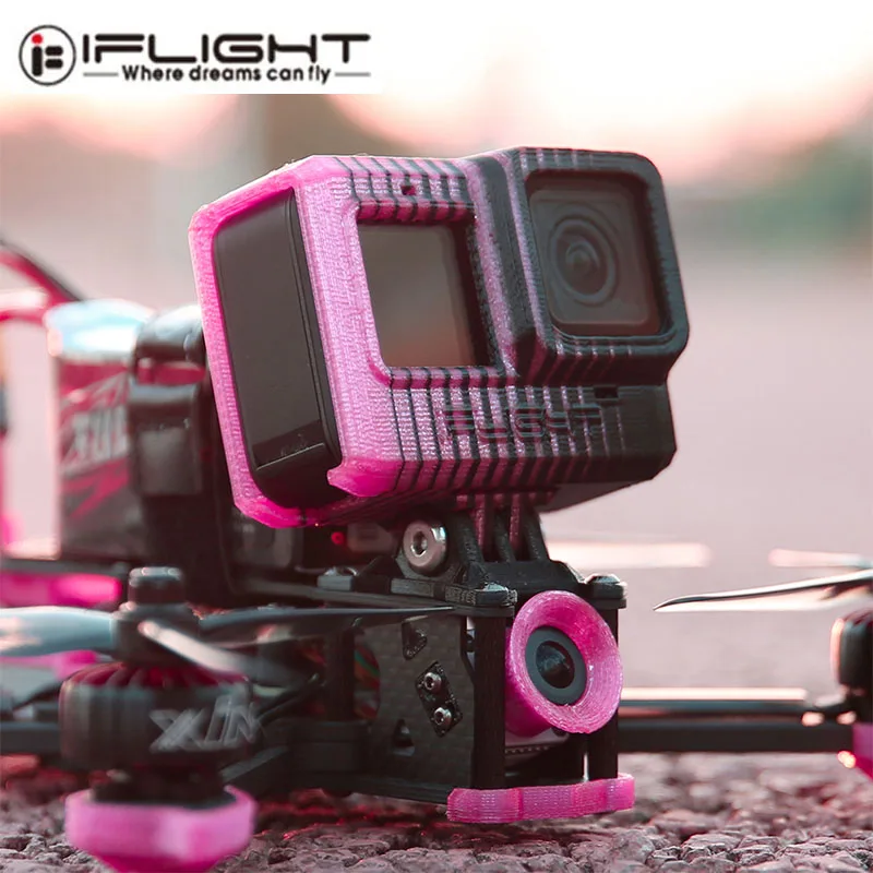 IFlight 3D-печать ТПУ регулируемый угол GoPro Hero 5/6/7/8/9 крепление для камеры полностью