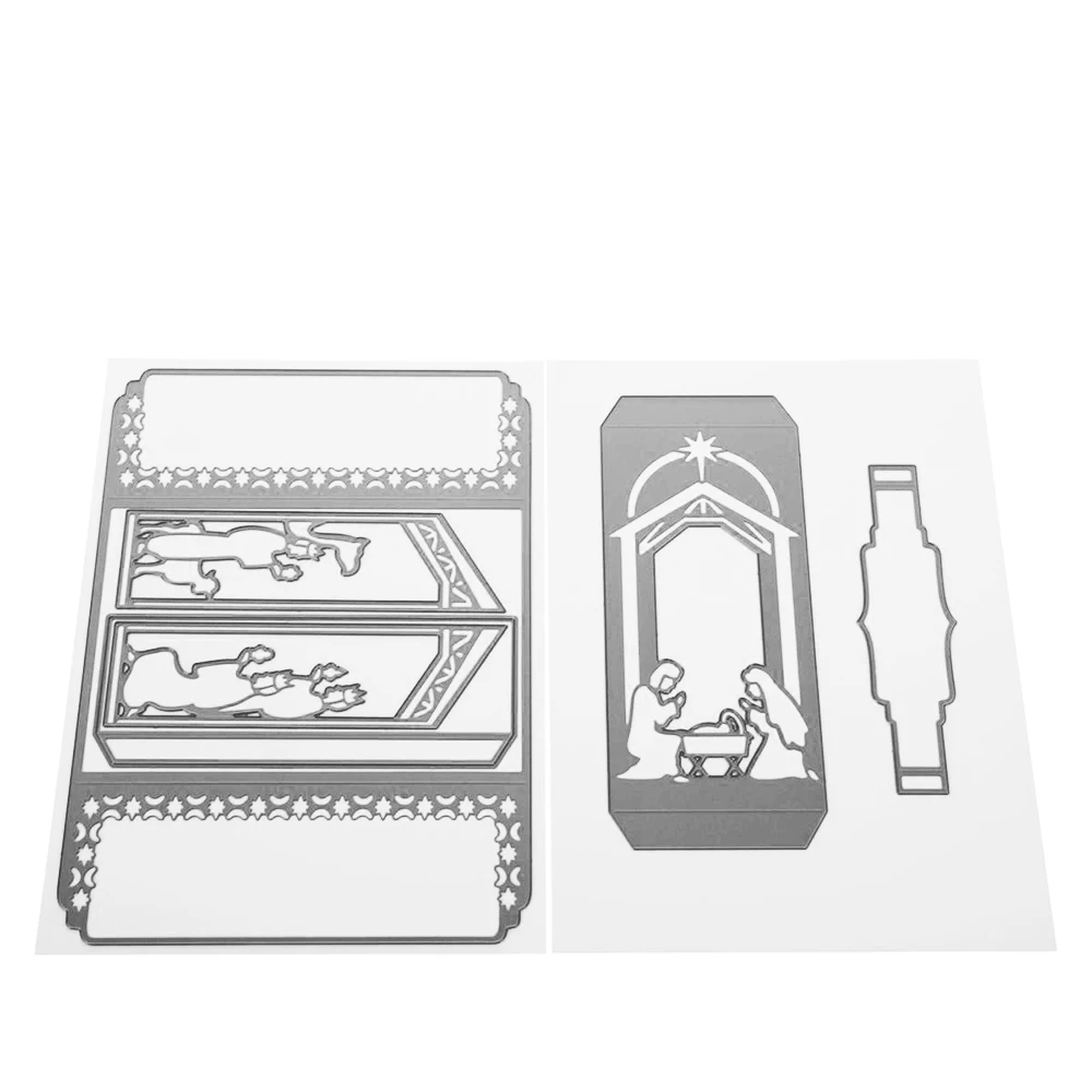 

Nativity Shutter Cutting Dies Scrapbook Diary Decoration Stencil Embossing Template Diy Greeting Card Handmade 2021 Arrival New
