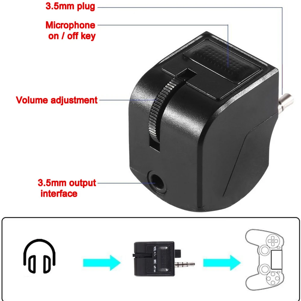 Адаптер для наушников 3 5 мм аудио Домкраты PS4 игровой контроллер адаптер с