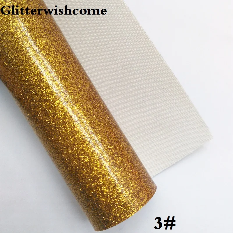 3 Glitterwishcome 30X134 см мини-рулон блестящая ткань винил для бантов гладкая блестящая кожа ткань искусственная кожа для бантов, GM200 - Цвет: 3