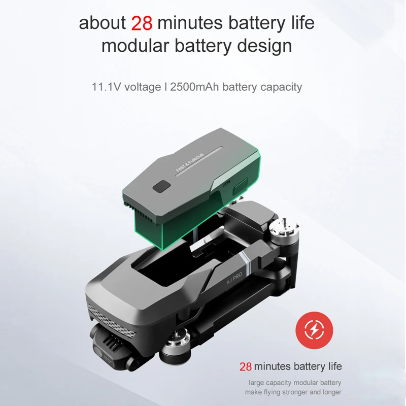 

VISUO K1 PRO GPS Drone With 4K HD Camera 5G WiFi 2-Axis Gimbal FPV Dron Brushless RC Quadcopter Drone VS SG906 PRO 2