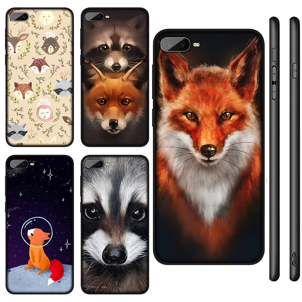 Мягкий силиконовый чехол A14 Animal Fox для Xiaomi Mi Poco F2 F3 M2 M3 C3 X2 X3 GT NFC Pro | Мобильные