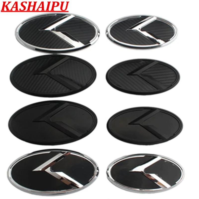 

1x Car Front Grille Rear Trunk K Emblem Badge Logo Sticker Fits Kia Optima Cadenza Stinger Forte Koup Rio Ceed K900 Cerato