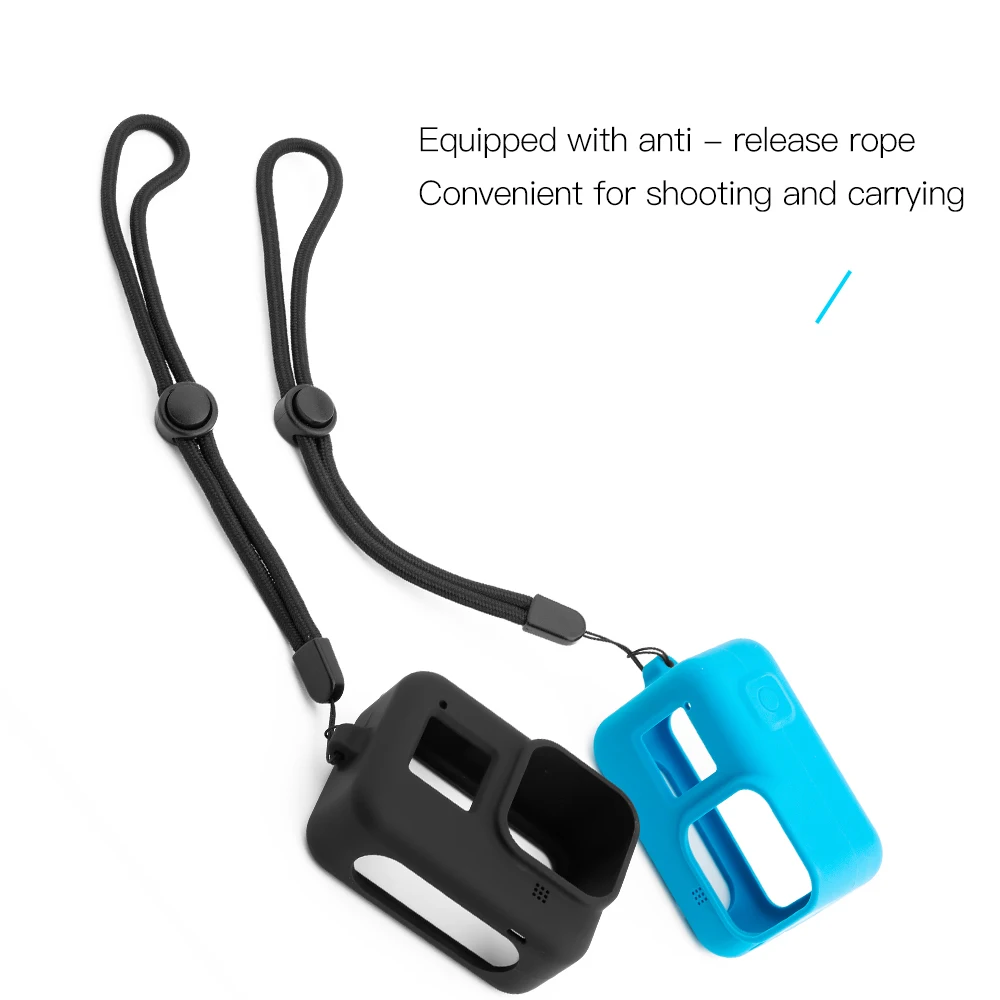 Защитные силиконовые чехлы + ремешок для GoPro Hero 8 Black аксессуары мягкая резиновая