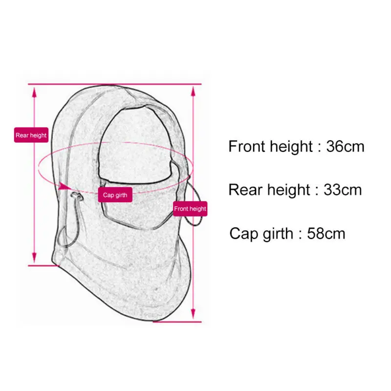 1 шт. мотоциклетная велосипедная Лыжная зимняя Балаклава для шеи маска на все