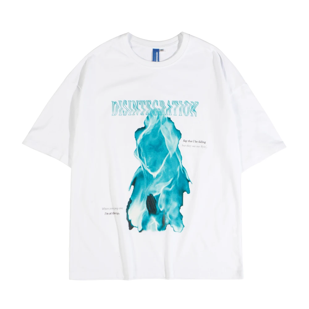 Devil Goth/Летняя футболка с графическим рисунком в стиле панк женская летняя одежда