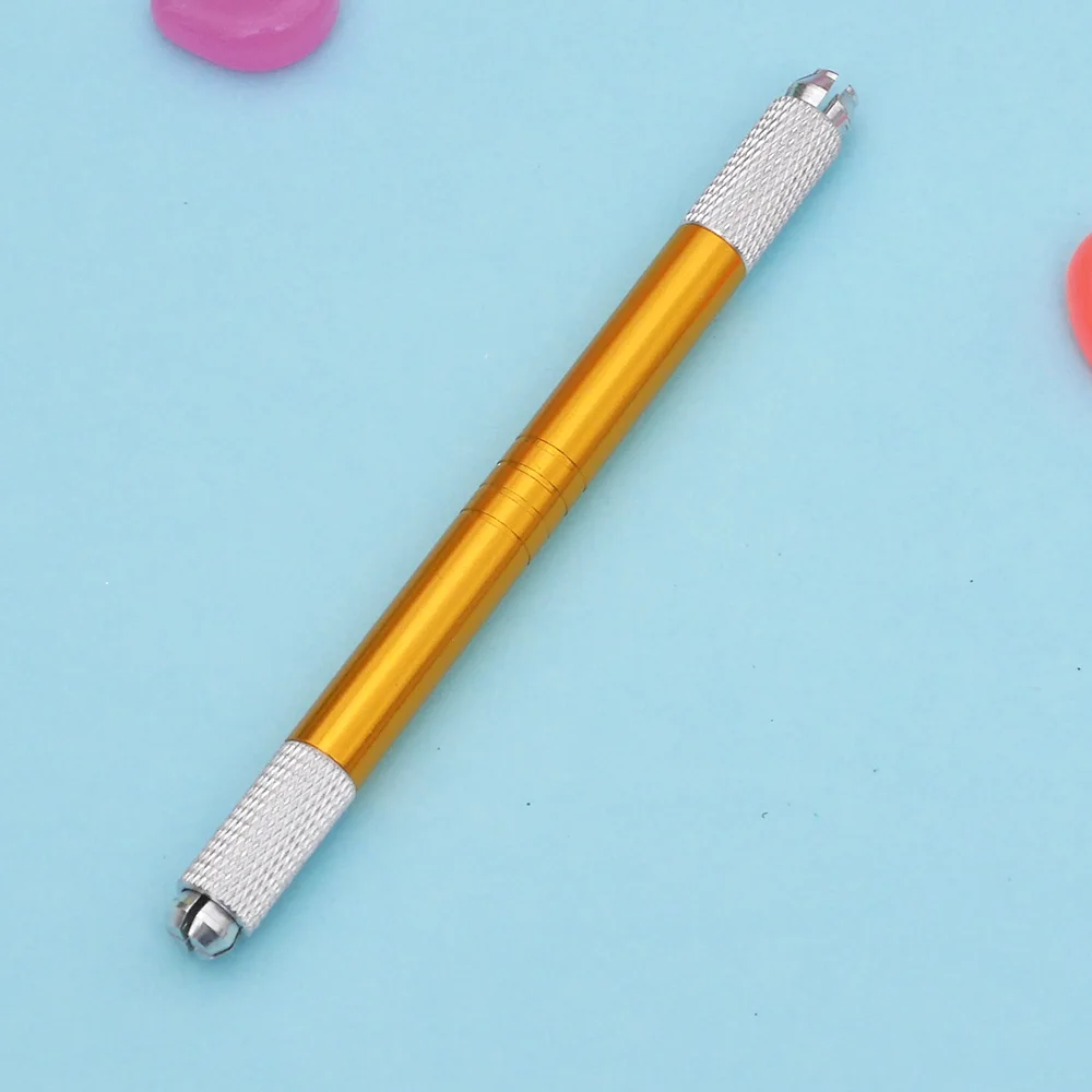 Pen Tattoo Machine Acrylic Double Head Tattoo Machine Pen Micropigmentation Machine Permanent Eyebrow Tools