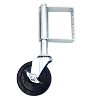 gate caster door wheel easy install heavy duty shock absorption multifunction farm spring swivel durable practical for rails