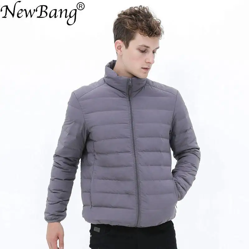 

Matt Fabric Ultra Light Down Jacket Men Winter Men's Down Jacket Windbreaker Feather Jacket Man Lightweight Portable Warm Coat