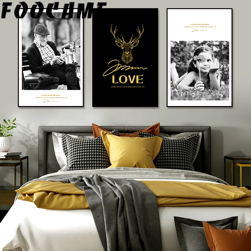 

Characters Scenery Decoration Painting Vintage Poster Wall Art Canvas Print Retro Photography Black White Pictures Living Room