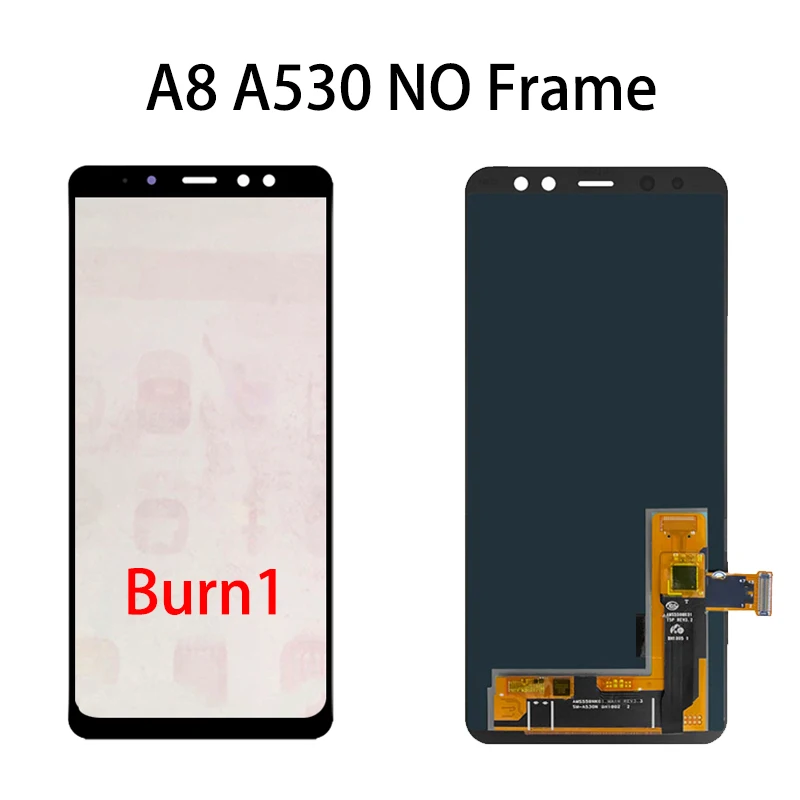 100% Оригинальный ЖК-дисплей Super Amoled Burn-Shadow для Samsung GALAXY A8 A530 A530U A530F 2018 дисплей