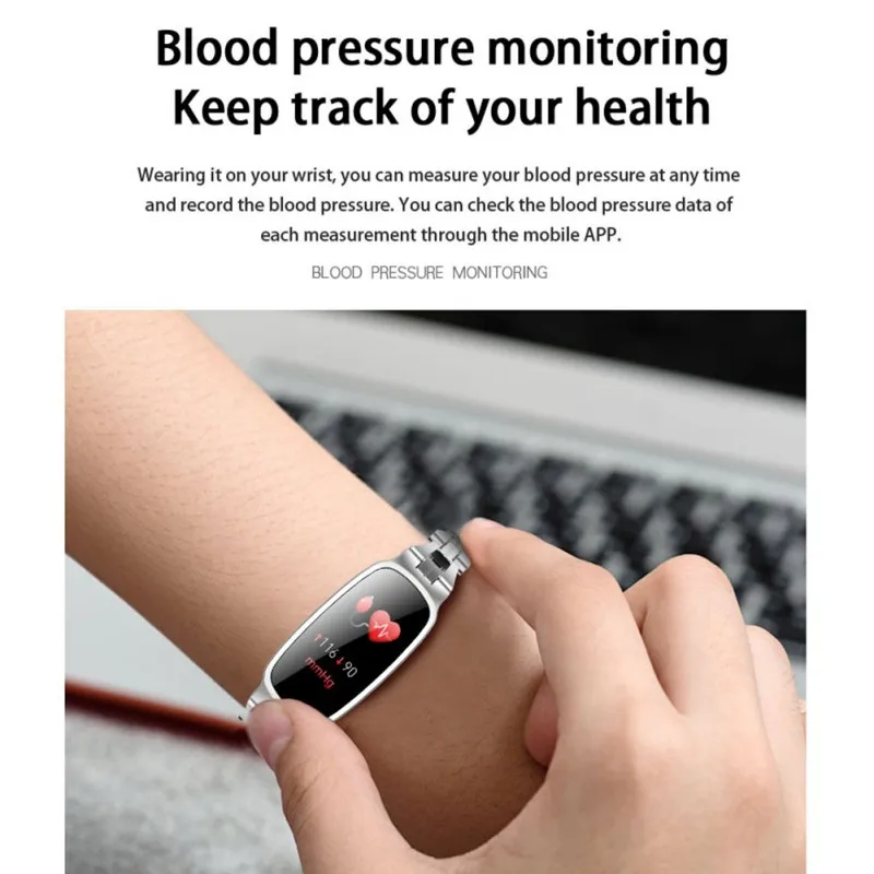 

Smartwatch Smart Band Wristband B72 Women Smart Watch IP67 Waterproof Heart Rate Monitor Fitness Bracelet