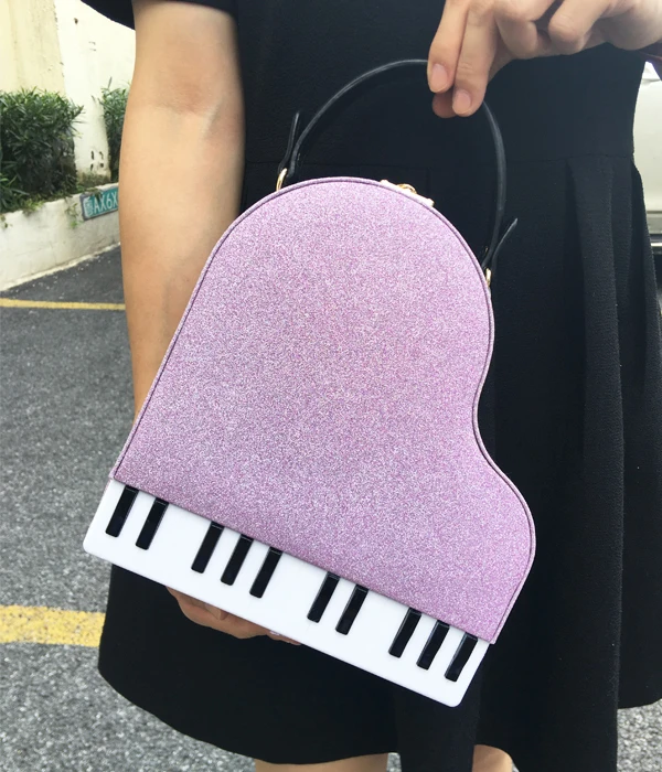 

Piano Style Ladies Box Shape Party Totes Bag Handbag Shoulder Bag Pu Leather Female Crossbody Messenger Bag Woem