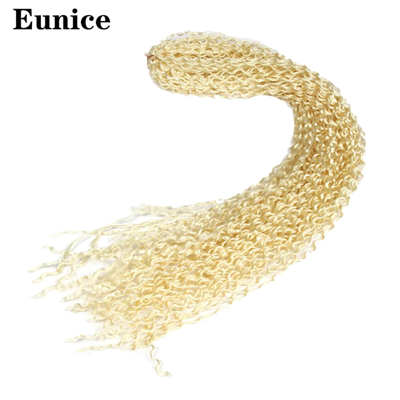 Синтетические натуральные мягкие свободные плетеные волосы для наращивания Eunice