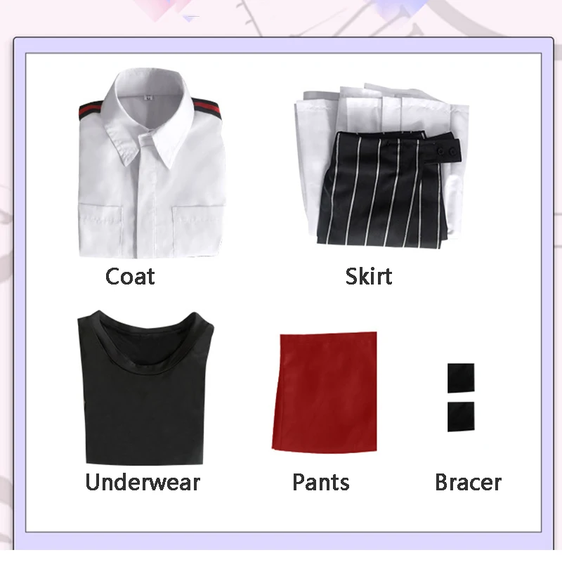 Женский костюм для косплея из аниме-агента времени Qiao Ling топ юбка блузка модный