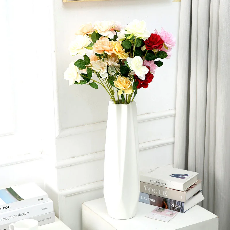 Искусственные красные цветы азалии 9 см высококачественные устойчивые к