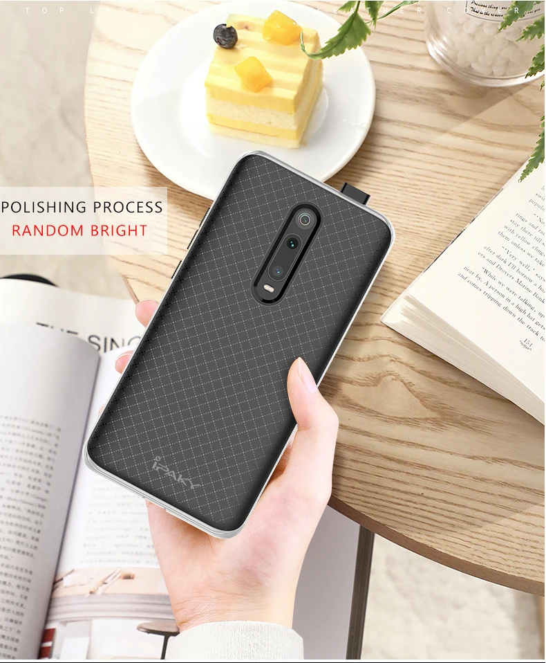 Для Red mi K20 Чехол IPAKY PC бампер силиконовый mi 9T мягкая задняя 2 в 1 Гибридный противоударный бронированный чехол для Xiao mi Red mi K20 Pro Чехол