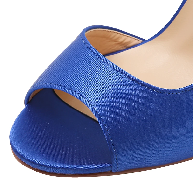 Teal Blue Summer Women High Heel Sandals Bridal Wedding Shoes Ankle Strap Gladiator Woman Ladies Evening Party HP1565NW | Обувь