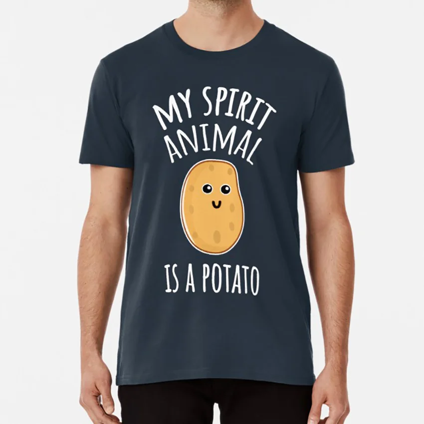 Футболка My Spirit с изображением животного картофеля забавная футболка дивана