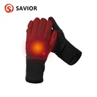 Спасителя зимние уличные велосипедные перчатки с подогревом Электрический теплый перчатки 3 уровня Управление антифриз Батарея быстрый нагрев заводом водонепроницаемый