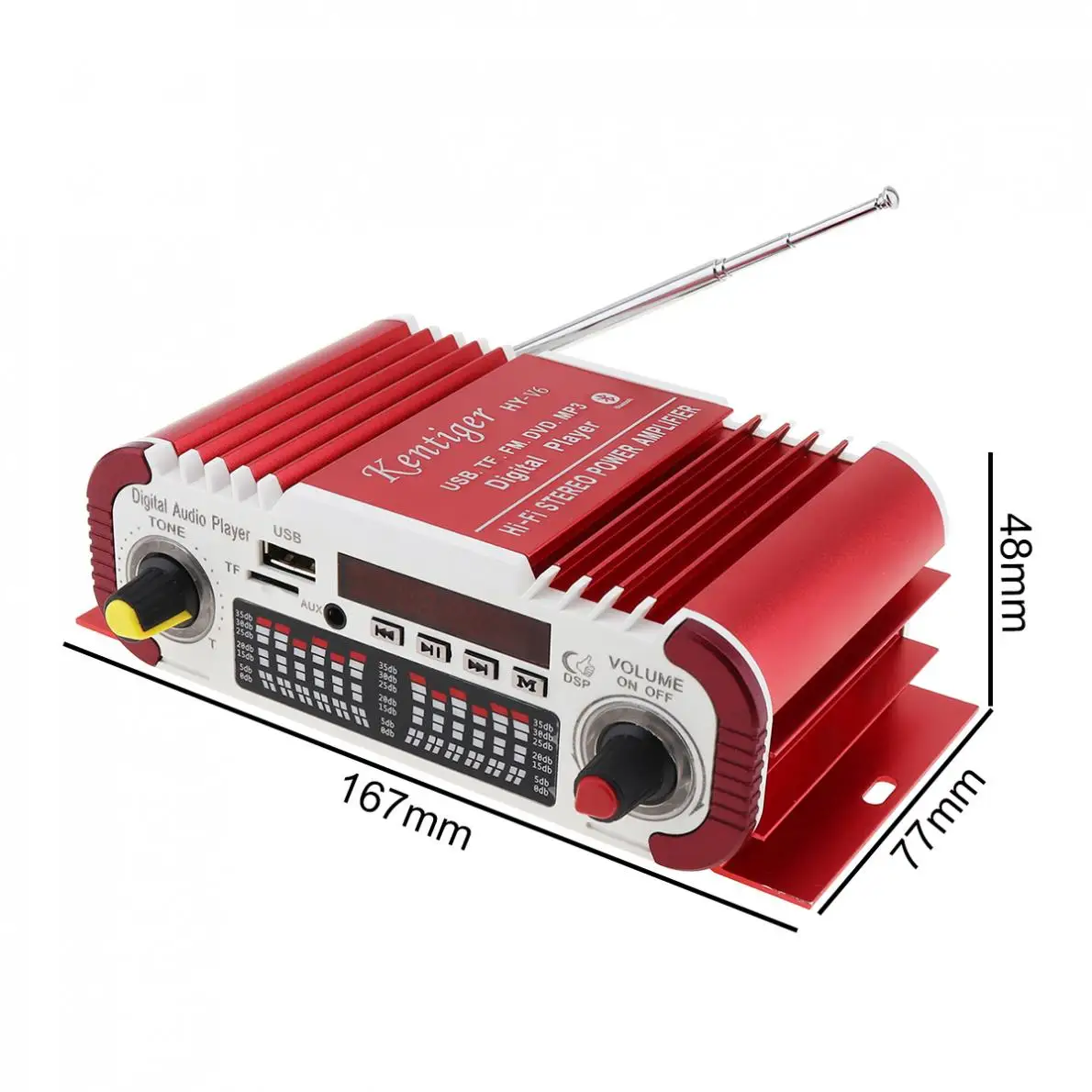 Hi Fi цифровой Bluetooth совместимый аудиоплеер автомобильный усилитель FM радио