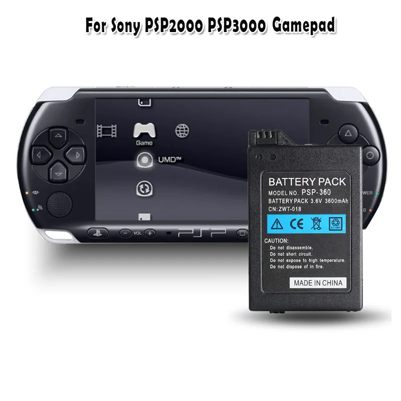 Перезаряжаемый литиевый аккумулятор 3 6 В 3600 мАч для Sony PSP 2000 3000 PSP2000 PSP3000 PlayStation