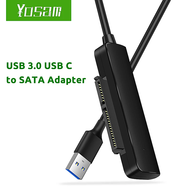 

Переходник YOSAM SATA USB 3,0, адаптер USB C в SATA 2,5 дюйма для внешнего жесткого диска/SSD, 5 Гбит/с, кабель SATA-USB