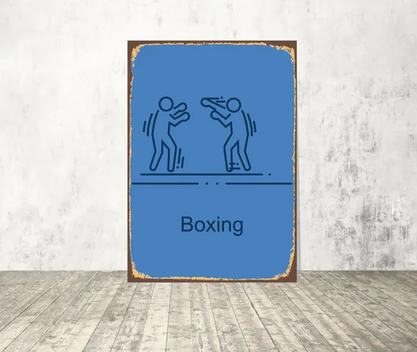 

Boxing tin sign Decor man cave Bar Pub Home Poster Cafe Art Metal Tin Sign